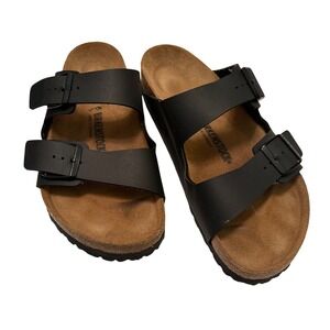 Birkenstock Arizona Black Leather Double Strap Comfort Sandals Mens Size 49/14